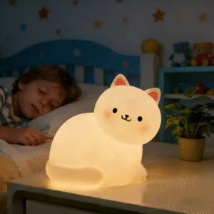 cat silicone night light