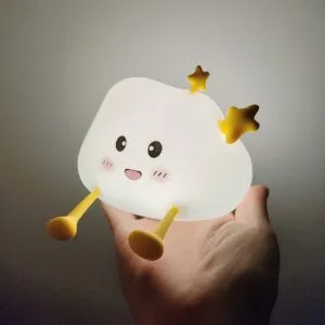 soft silicone cloud night light for kids