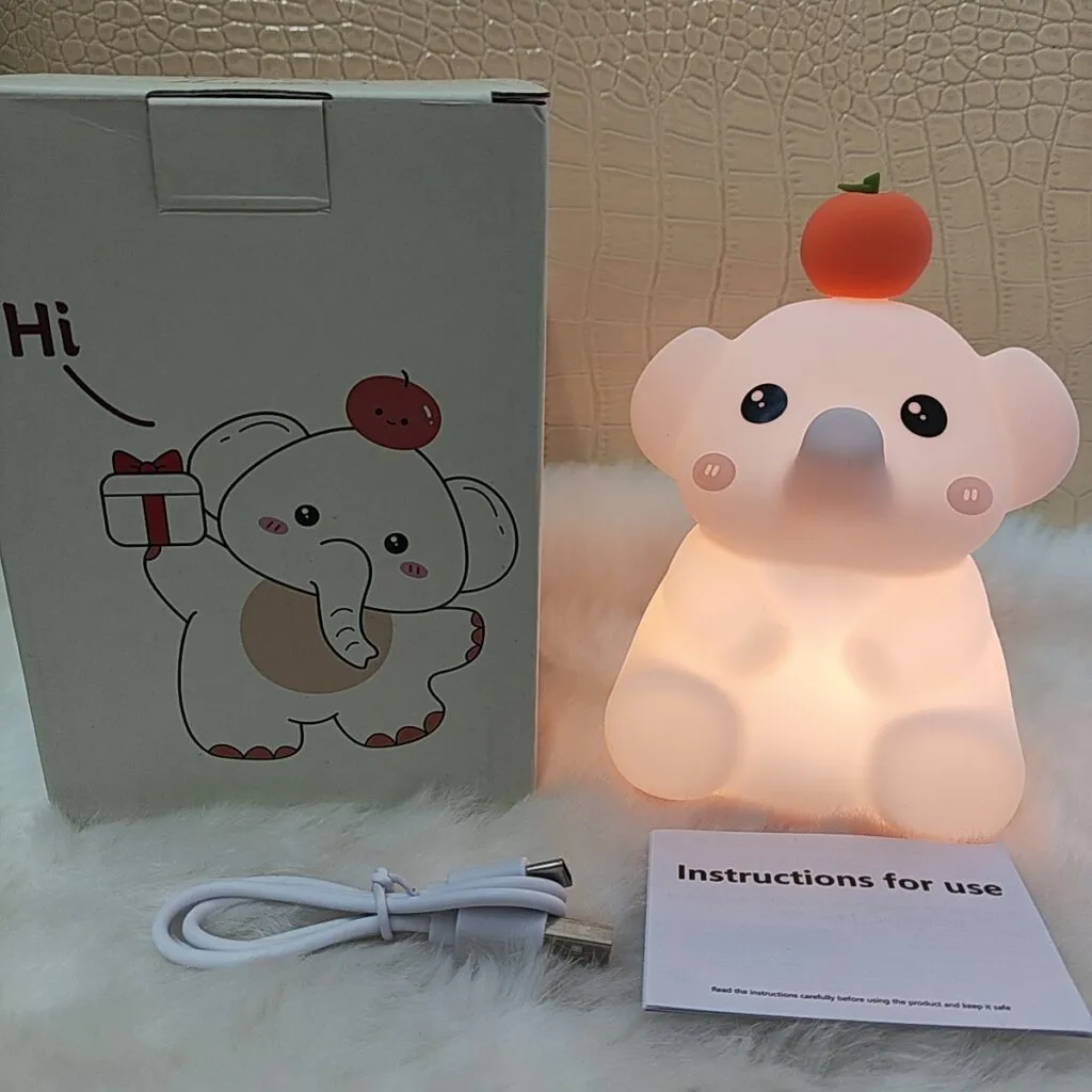 nursery elephant night light LED