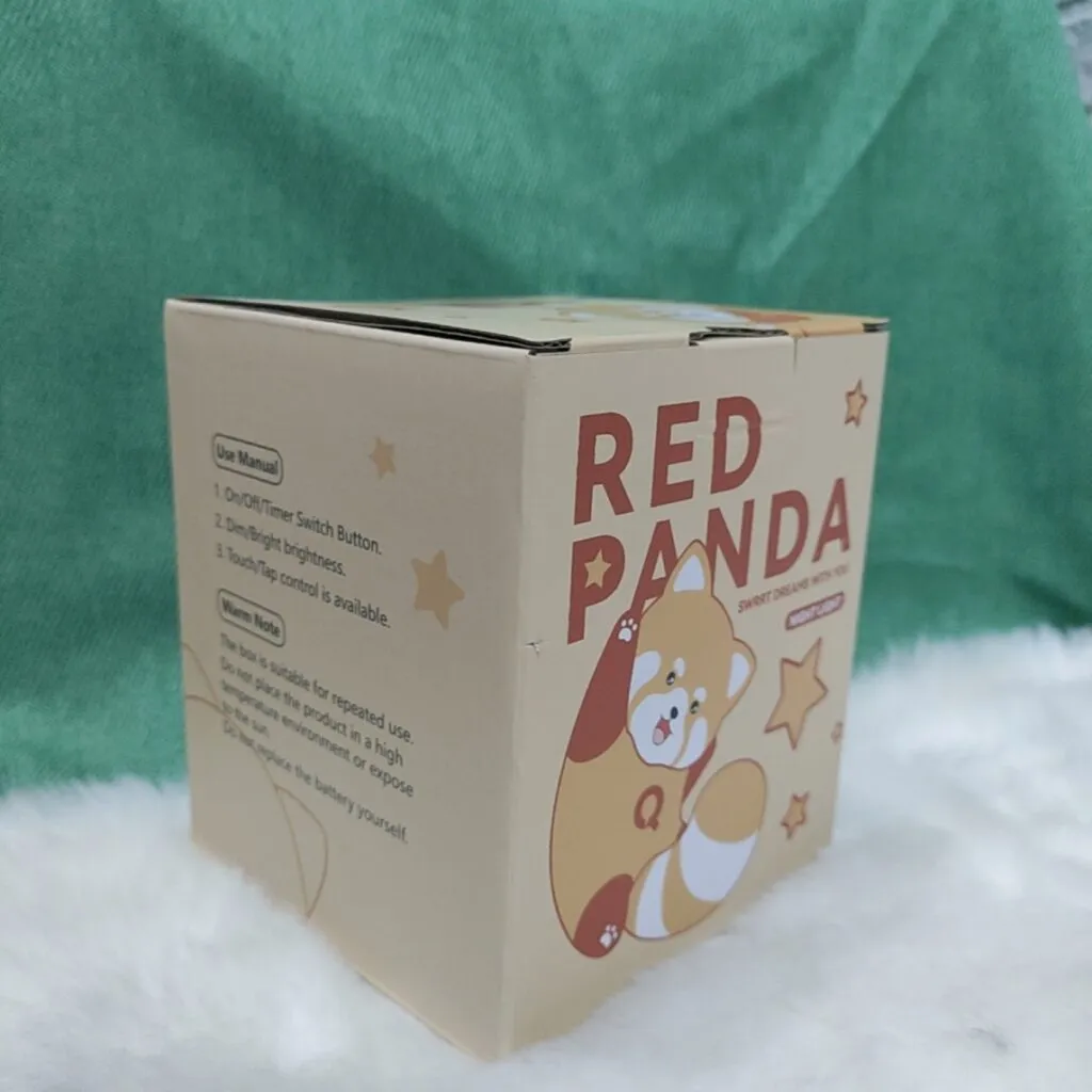 raccoon silicone night light packaging box