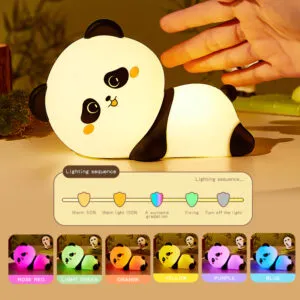 panda silicone lamp