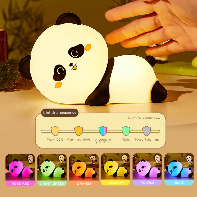 panda silicone lamp