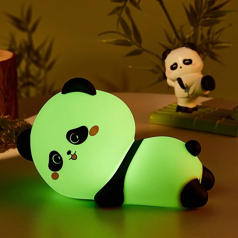 cute silicone lamp panda