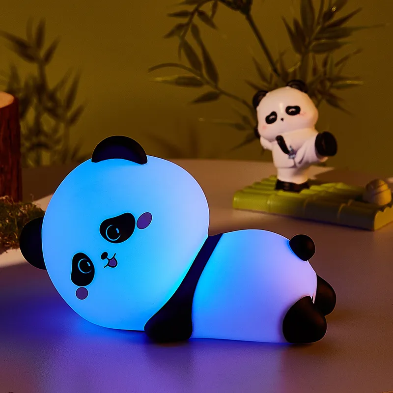 silicone lamp panda