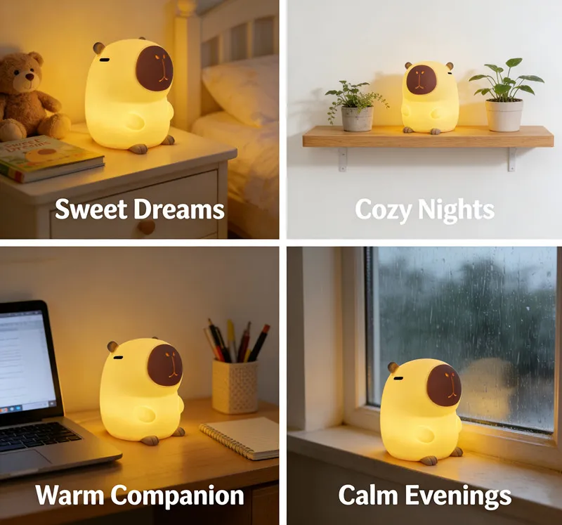 capybara silicone night light