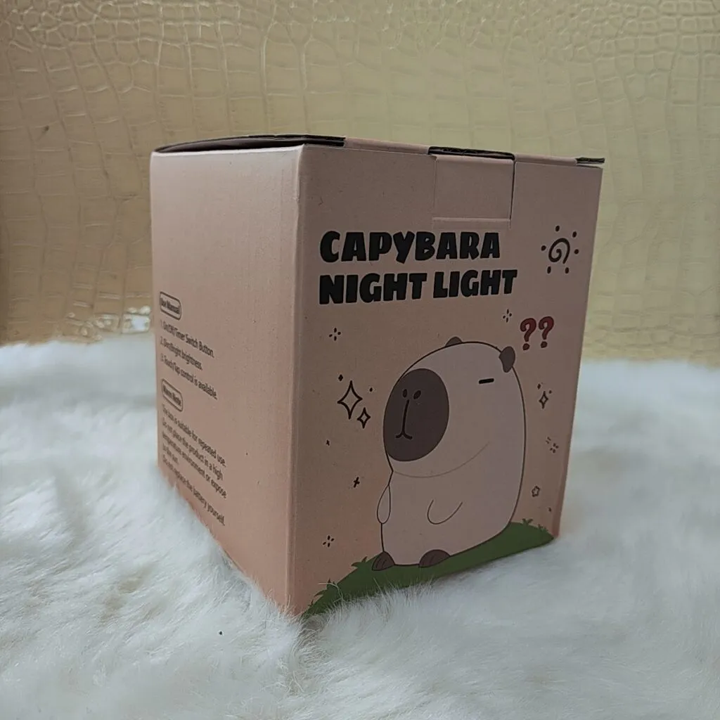 dimmable capybara night lamp with timer
