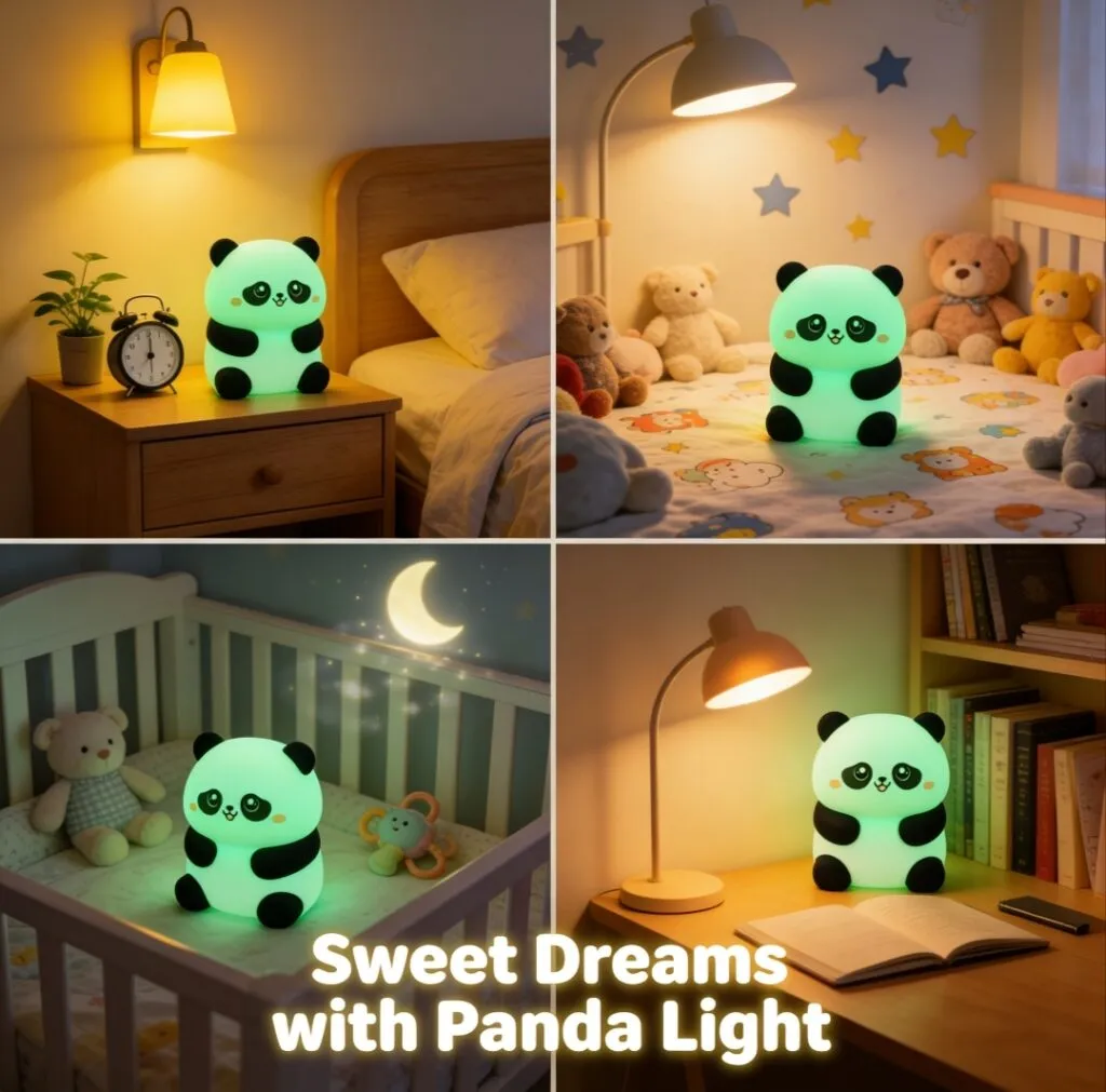 panda silicone lamp