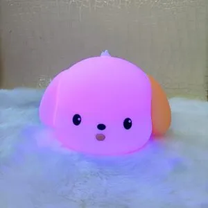 dog silicone night light