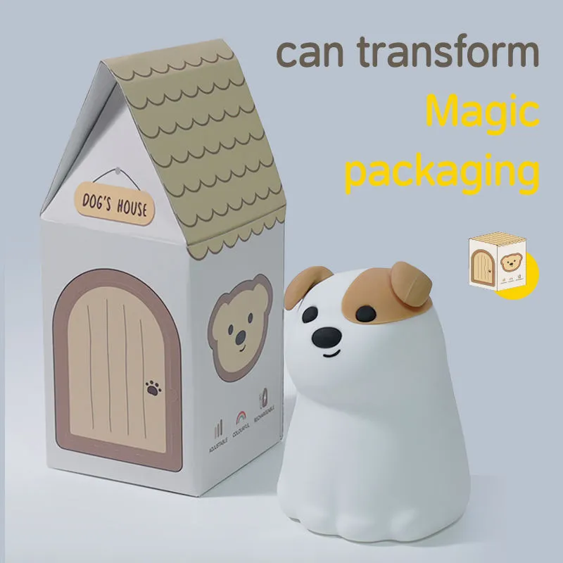 cute puppy night lamp for baby nursery