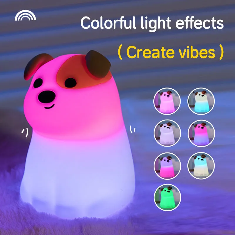 Dog silicone night light