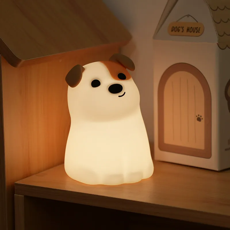Dog silicone night light