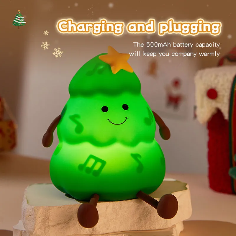 christmas tree silicone night light