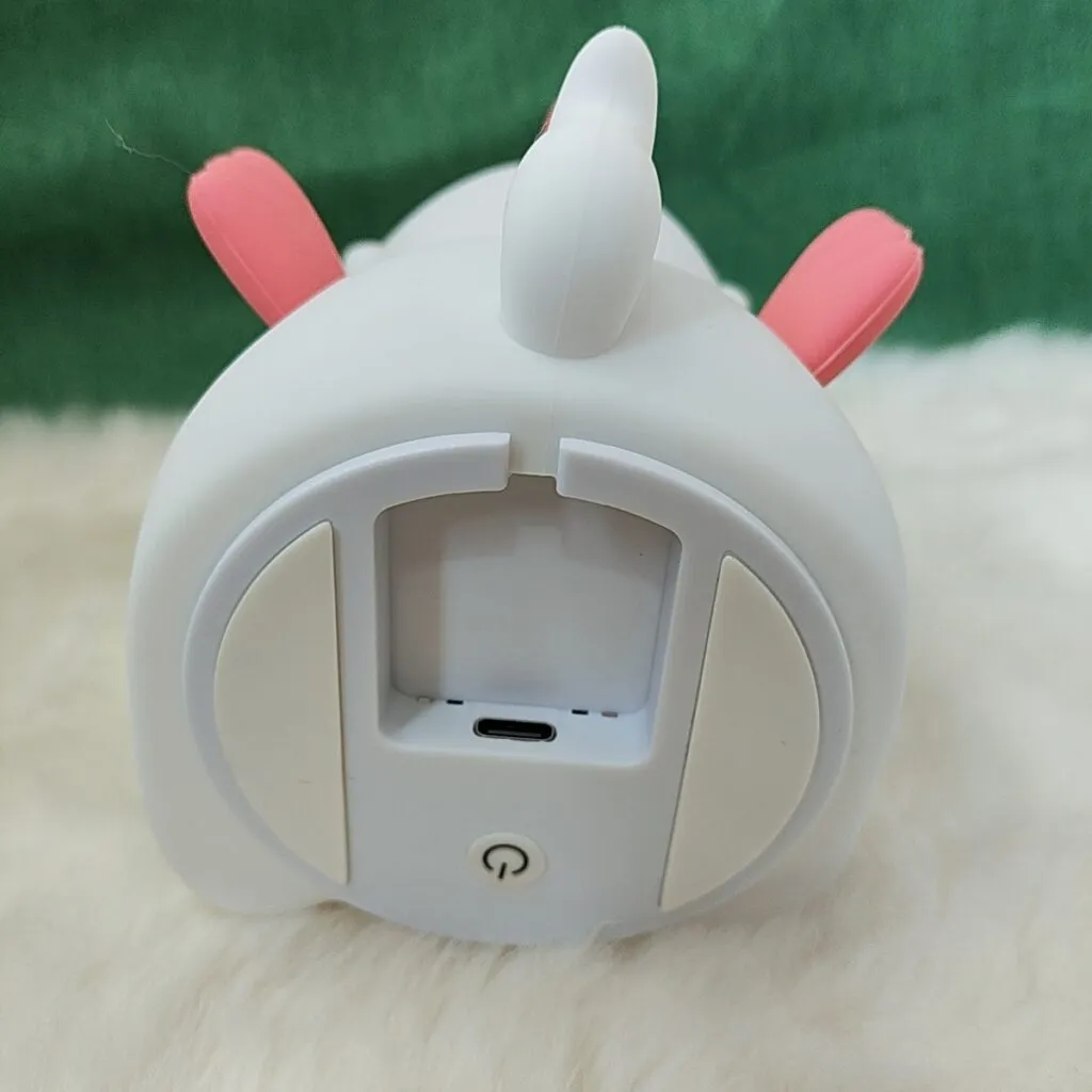 unicorn silicone night light warm LED bedside lamp